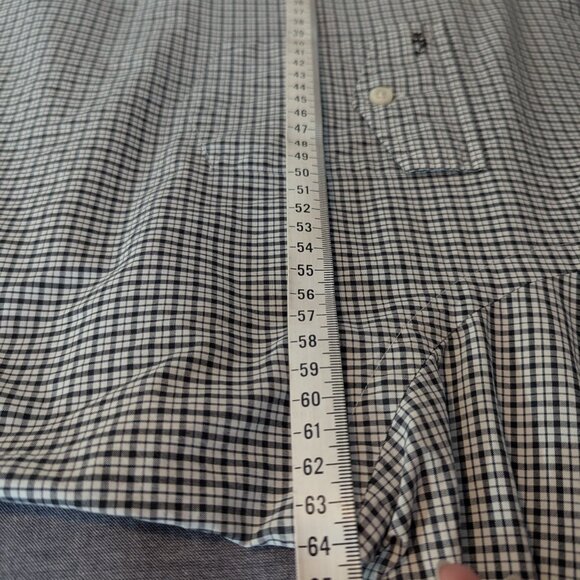 Vintage Ralph Lauren Black and White Check Shirt Button Down Men's - Size XL - Picture 14 of 15